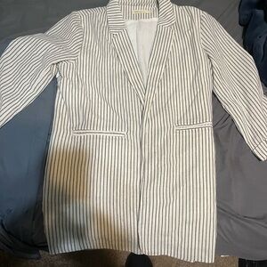 Millibon Black and White Striped Blazer